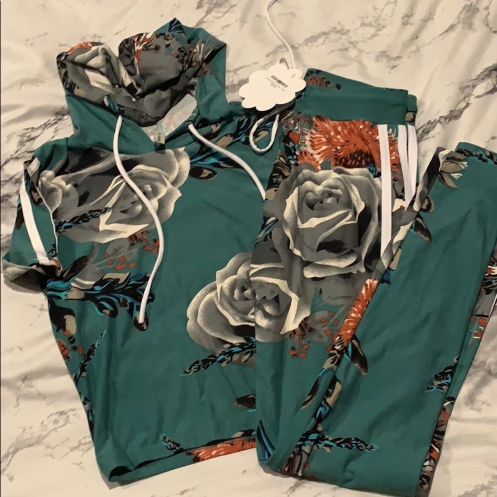 Floral tracksuit